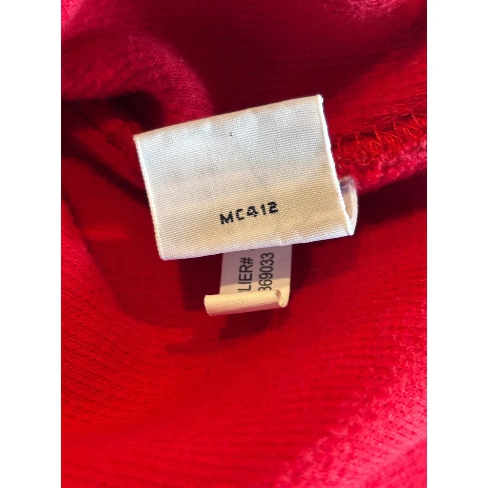 Polo Ralph Lauren Mens XXL Red Cotton Shawl Neck Button Pullover Sweater Logo